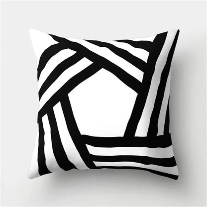 Stylish Graphic Print Pillow Cover