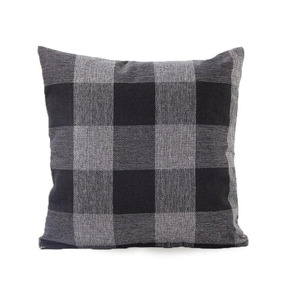 Cozy Check Throw Pillow Cover in Country Home Decor