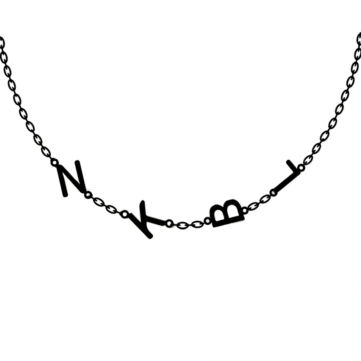 Personalized Monogram Unique Bar Necklace