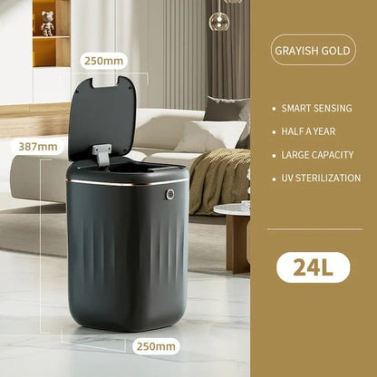 Automatic Touchless Trash Can with UV Light & Odor Filter