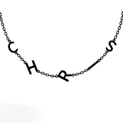 Personalized Monogram Unique Bar Necklace