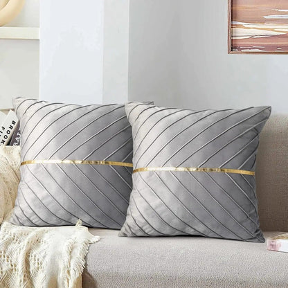 Soft Luxe Pillowcase with Metallic Trim