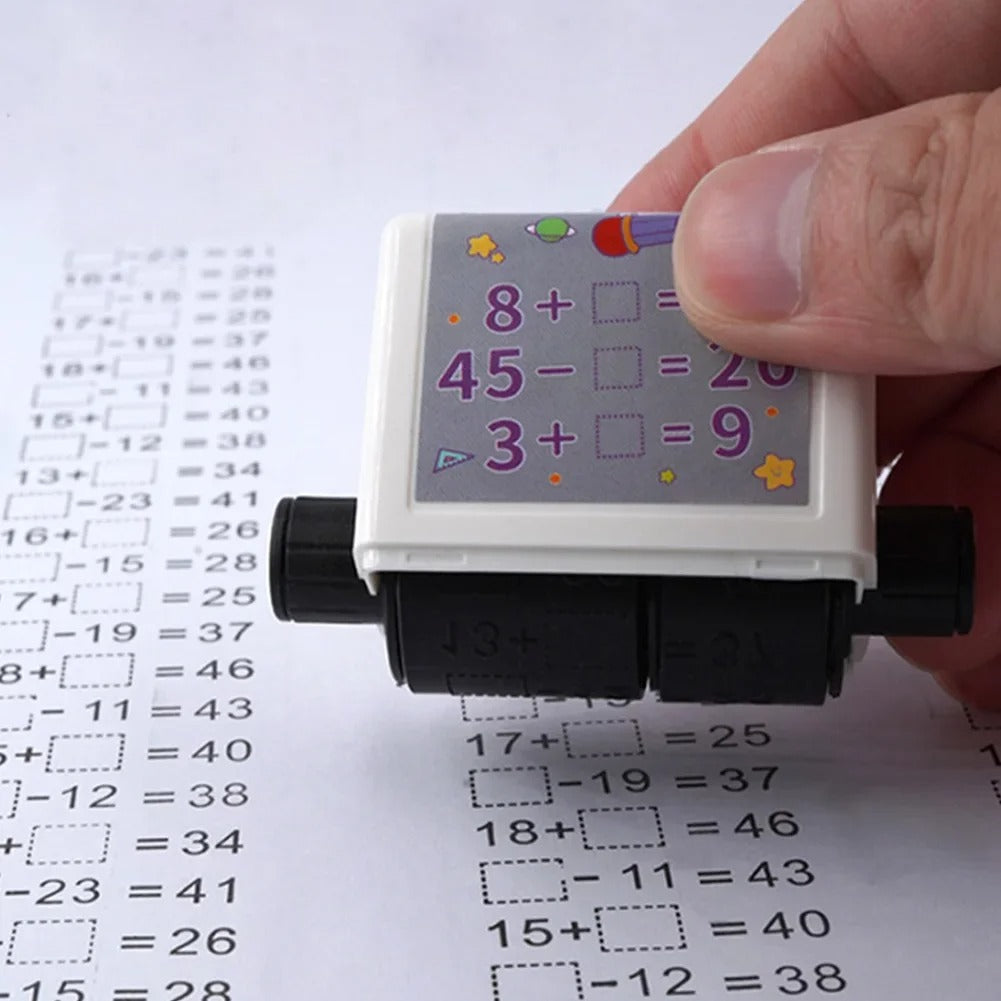 Fun Math Stamp Roller for Kids Learning