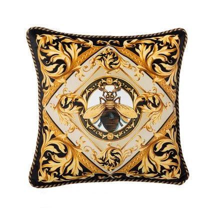 Luxury Yellow Pillowcase with Bee Pattern