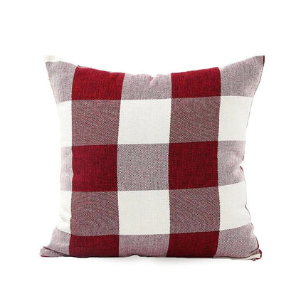 Cozy Check Throw Pillow Cover in Country Home Decor