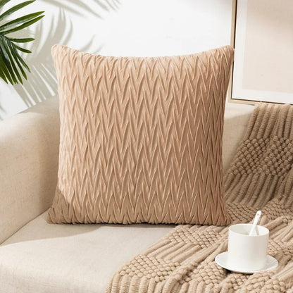 Luxurious Plush Sofa Pillow Cover