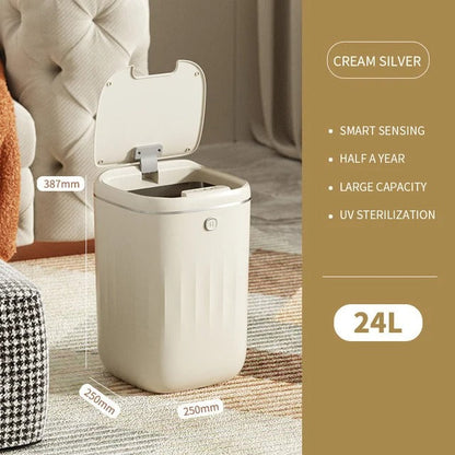Automatic Touchless Trash Can with UV Light & Odor Filter