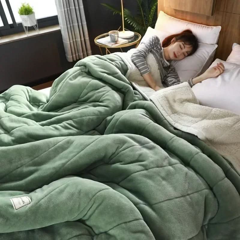 Cozy Fleece Blanket Warm Soft Throw for Winter Nights