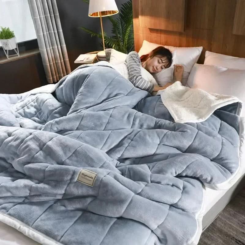 Plush Coral Fleece Blanket Warm Soft Winter Throw