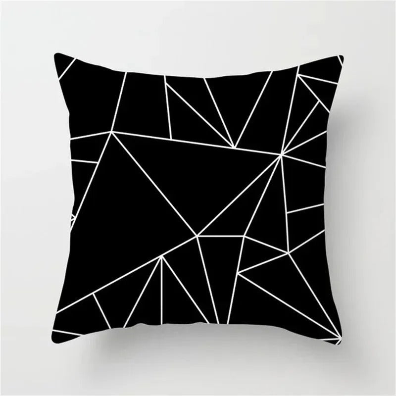 Stylish Graphic Print Pillow Cover