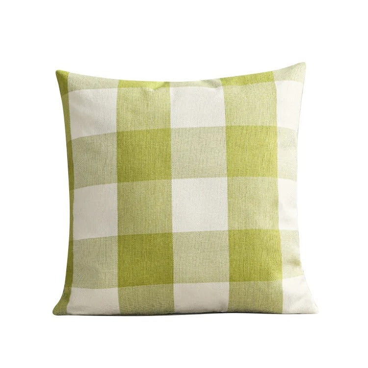 Cozy Check Throw Pillow Cover in Country Home Decor