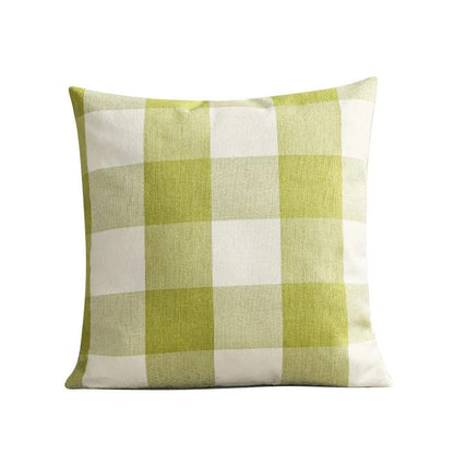 Cozy Check Throw Pillow Cover in Country Home Decor