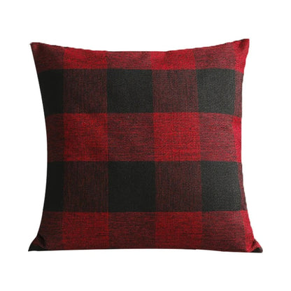 Cozy Check Throw Pillow Cover in Country Home Decor