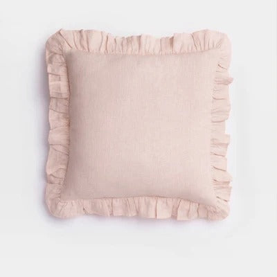 Delicate Gathered Cotton Pillow Case