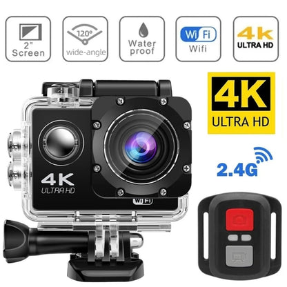 HD Action Cam - Waterproof Wi-Fi Camera for Outdoor Sports