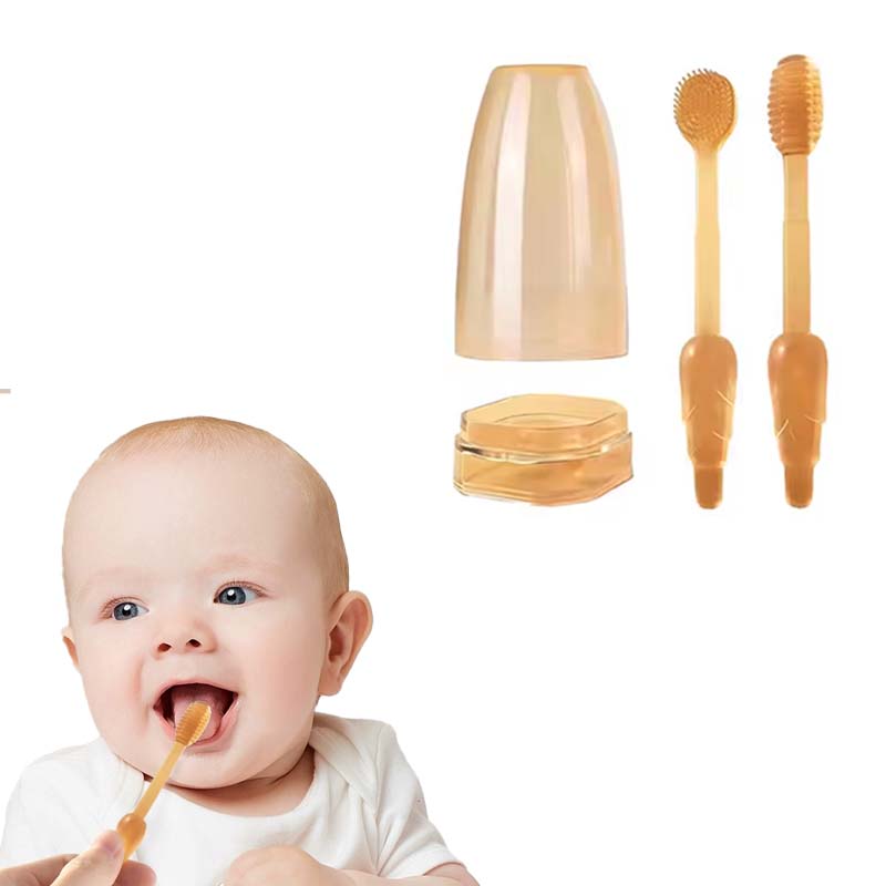 Soft Bristle Baby Toothbrush Set for Kids Oral Care - Luxicro