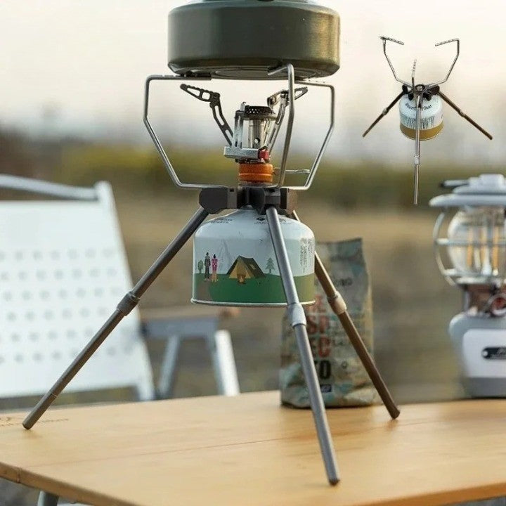 Compact Adjustable Camping Stove Stand - Luxicro