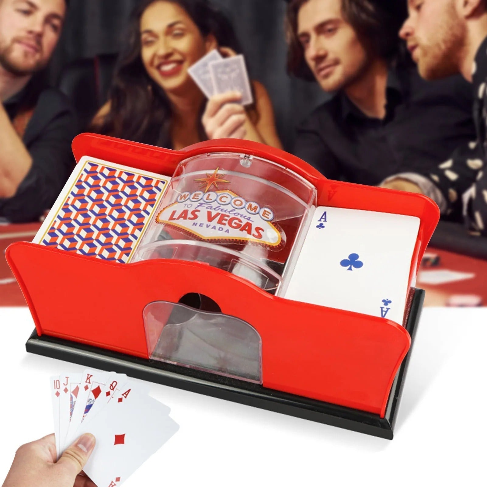 Quick Automatic Card Mixer for Fast Games - Luxicro