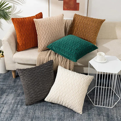 Luxurious Plush Sofa Pillow Cover