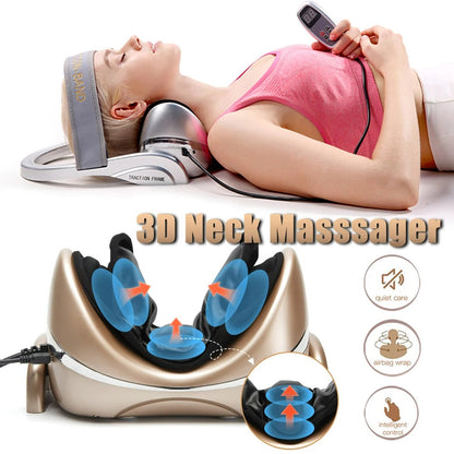 Compact Neck Massager with Heat and Knead Function