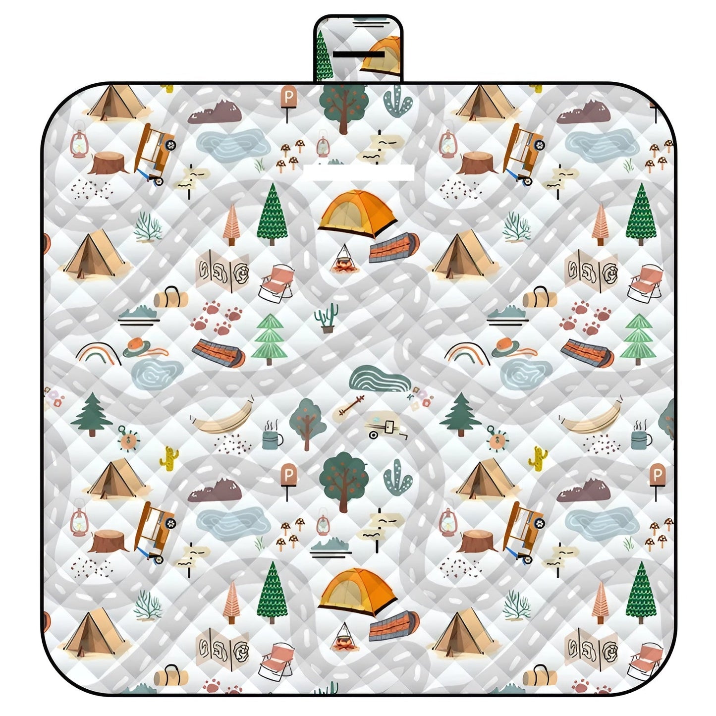 Portable Baby Play Pad with Padded Waterproof Mat
