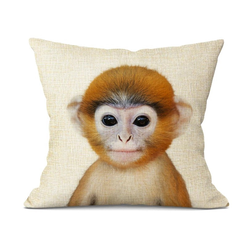 Fun Animal Pillow Cover – Colorful Home Decor Accent