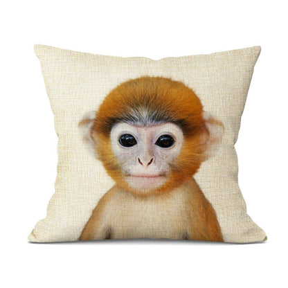 Fun Animal Pillow Cover – Colorful Home Decor Accent