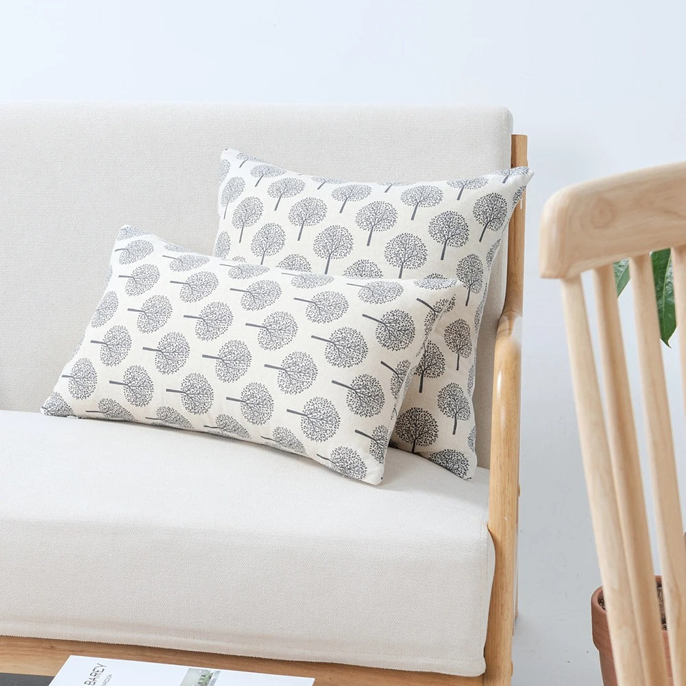 Elegant Natural Fiber Cushion Cover