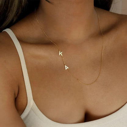 Personalized Monogram Unique Bar Necklace