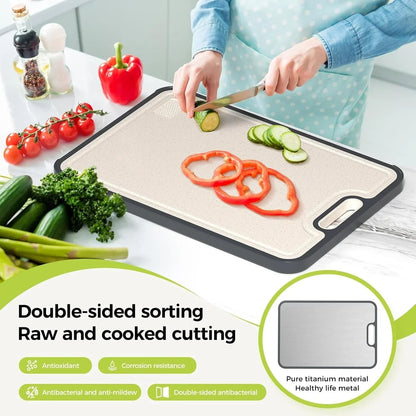 Durable Kitchen Cutting Board with Juice Channels
