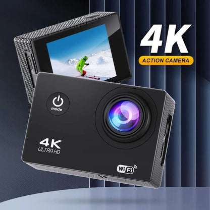 HD Action Cam - Waterproof Wi-Fi Camera for Outdoor Sports