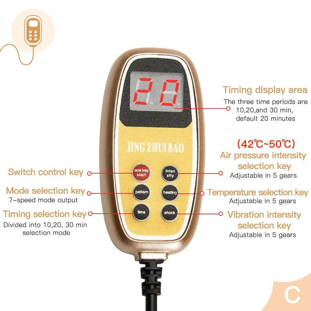 Compact Neck Massager with Heat and Knead Function