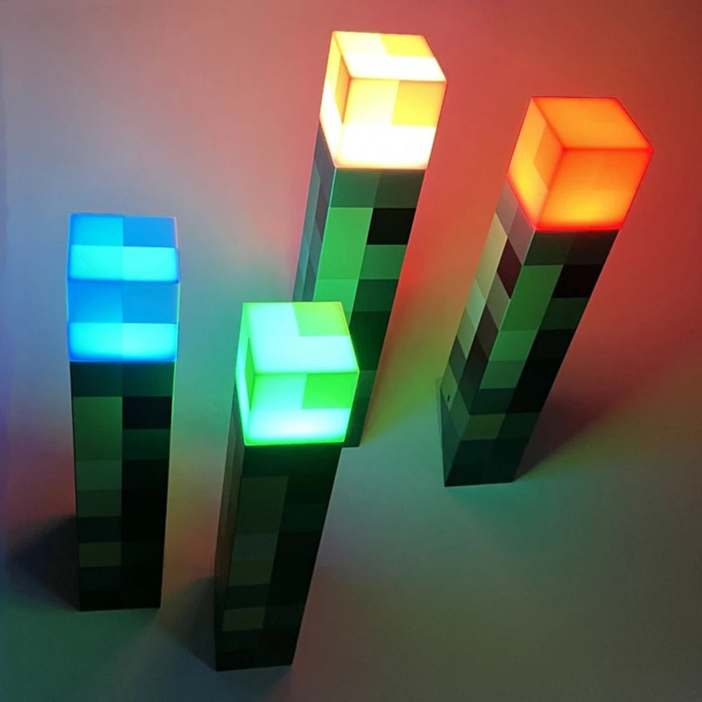 Colorful Minecraft Table Lamp - Luxicro