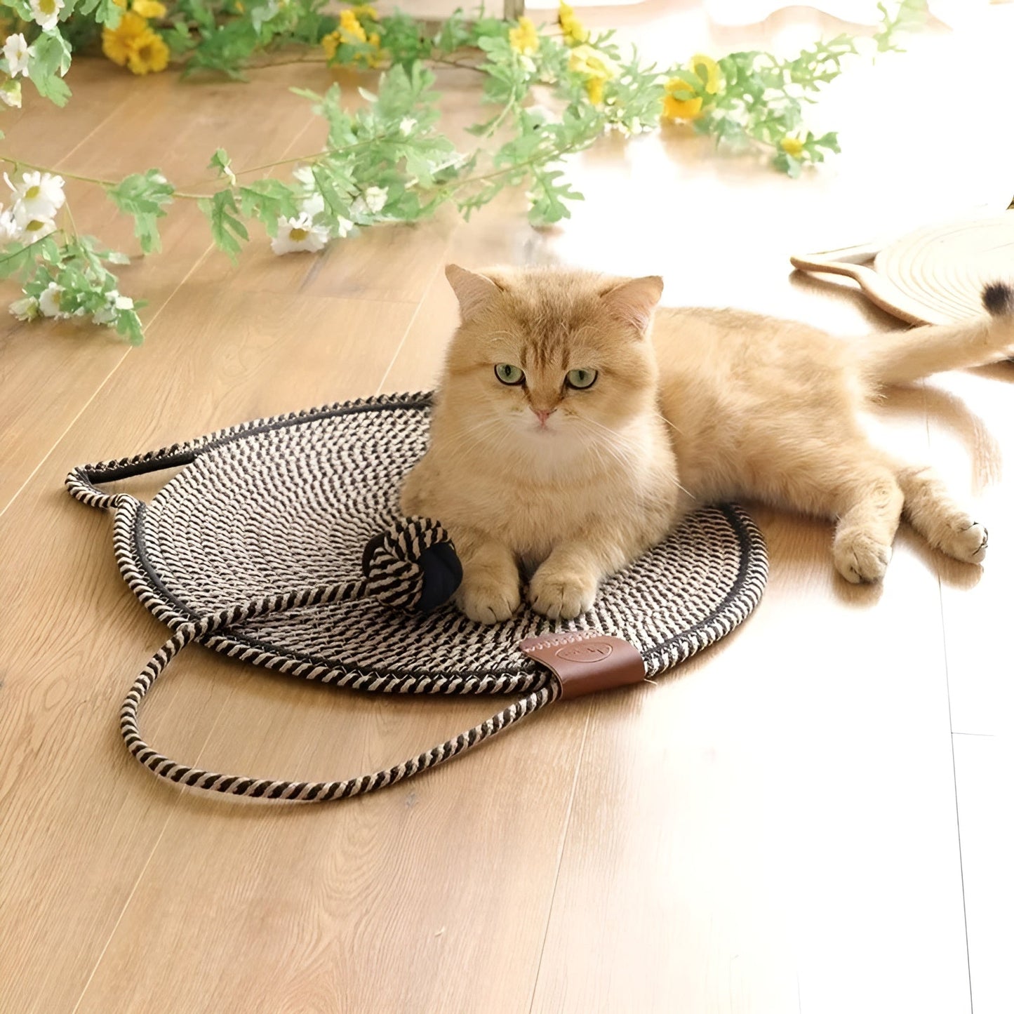 Sturdy Cat Scratching Mat with Nail Guard
