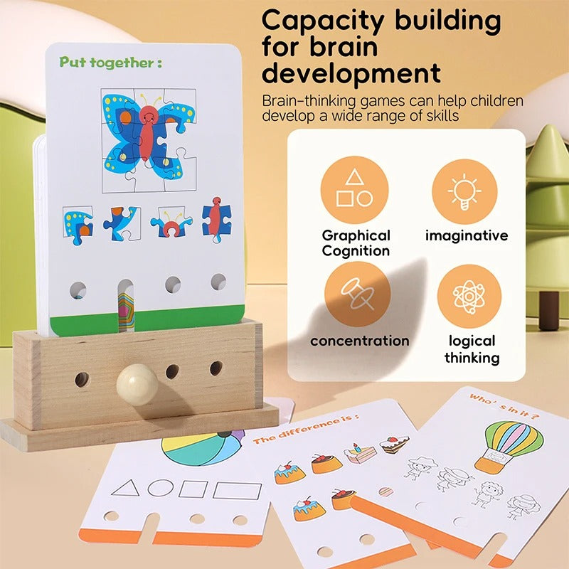 Fun Wooden Puzzle Learning Toy for Children