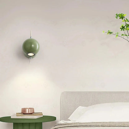 Modern Round Wall Lamp with Warm LED Lighting