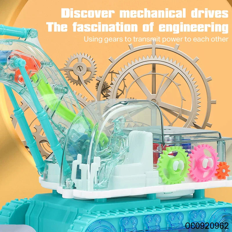 Colorful Musical LED Excavator Toy