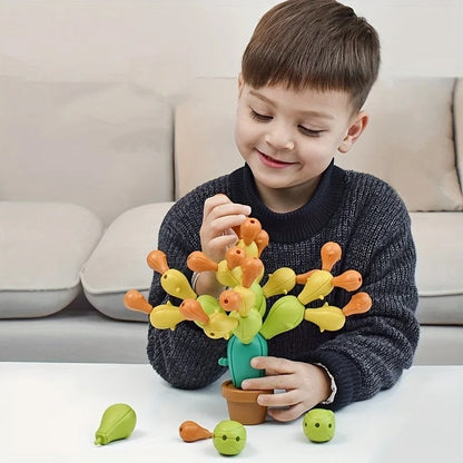 Colorful Kids Building Brick Set - Luxicro