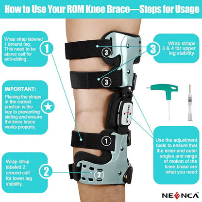 Comfortable Knee Support Wrap with Stability Strap