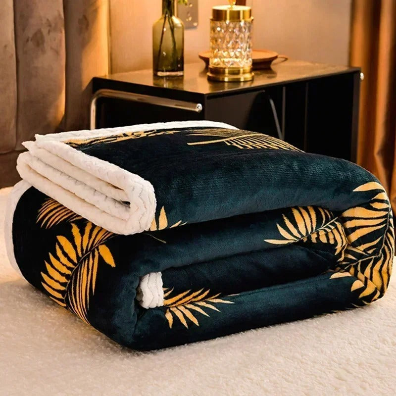 Plush Fuzzy Thermal Throw Blanket