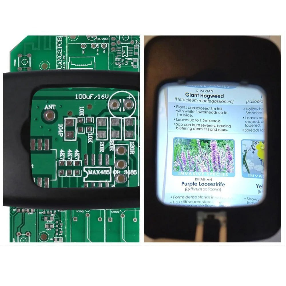 Big LED Magnifier with Flexible Arm
