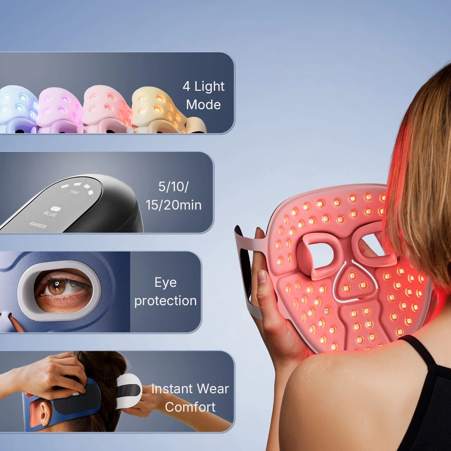Lightweight Anti-Aging LED Face Mask