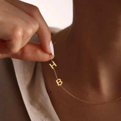 Personalized Monogram Unique Bar Necklace