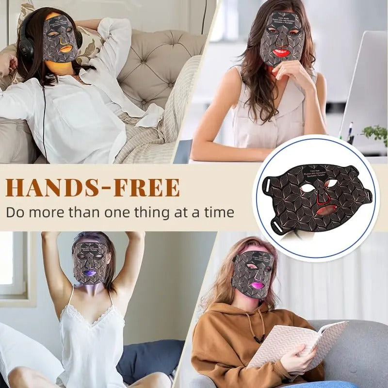 Advanced LED Face Mask for Skin Rejuvenation Therapy
