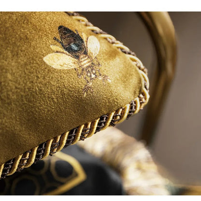 Luxury Yellow Pillowcase with Bee Pattern