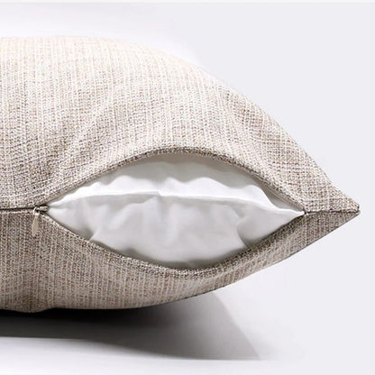 Decorative Cotton Pillow Case with Bright Fringe Trim