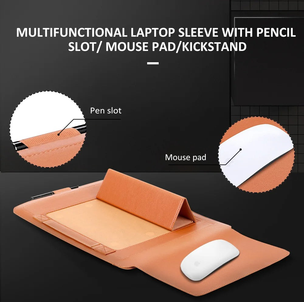 Slim Laptop Case with Stand and 4-in-1 Shield - Luxicro