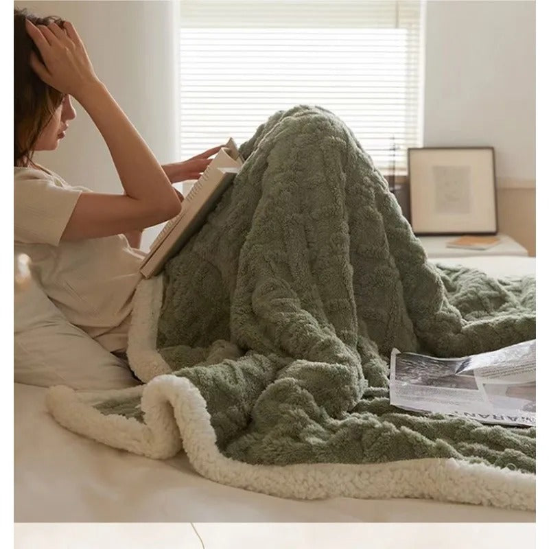 Cozy Warm Fleece Throw Blanket - Luxicro