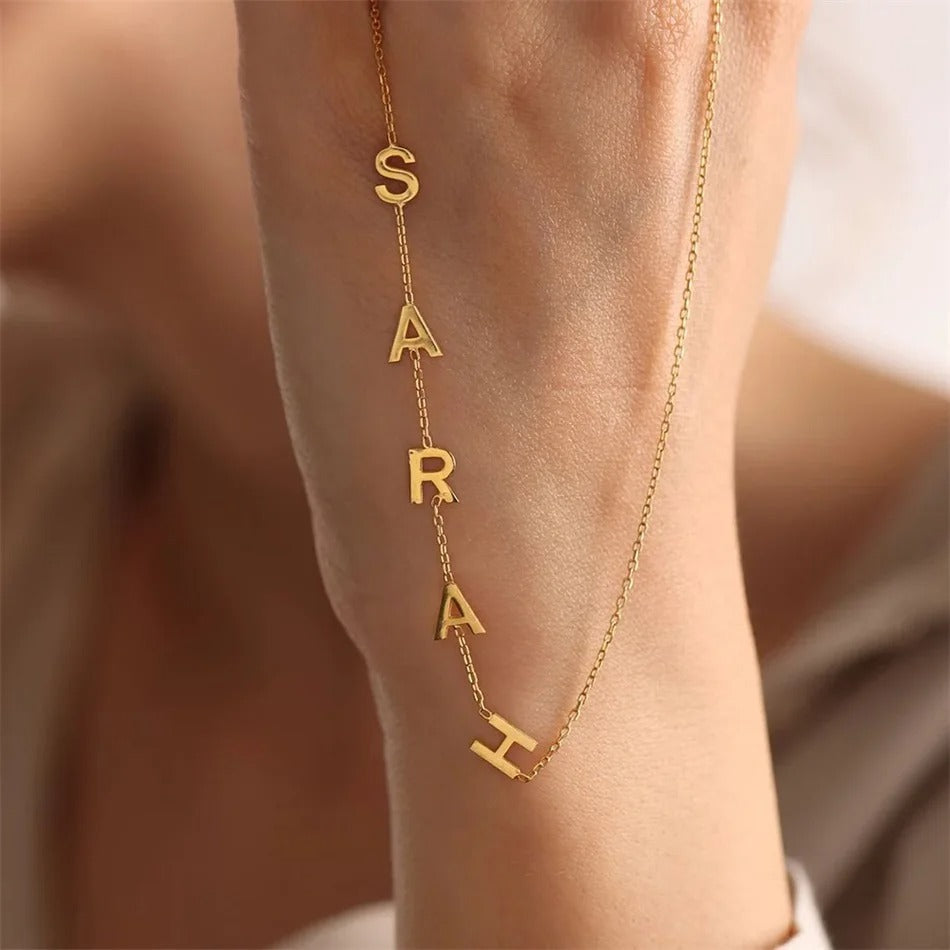 Personalized Monogram Unique Bar Necklace