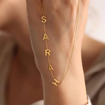 Personalized Monogram Unique Bar Necklace